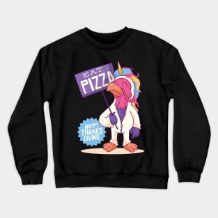 Truthahn gekleidet als Einhorn Crewneck Sweatshirt